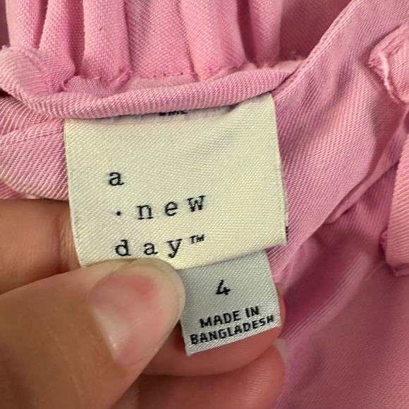A NEW DAY‎ PINK LOOSE FIT TROUSER PANTS SZ 4 - Picture 7 of 8